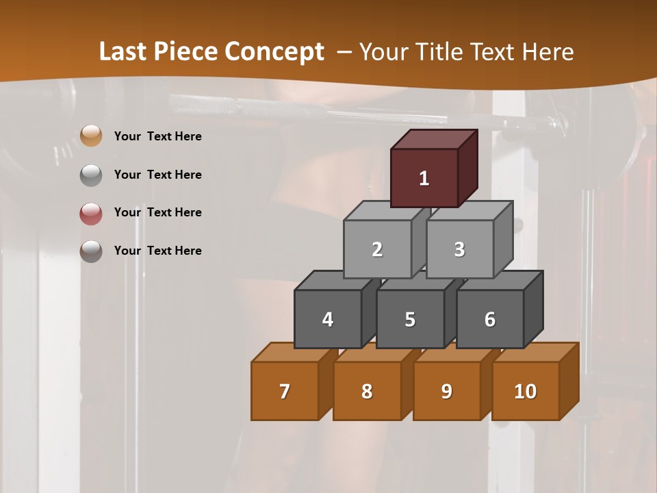 Healthy Sportswoman Bottle PowerPoint Template