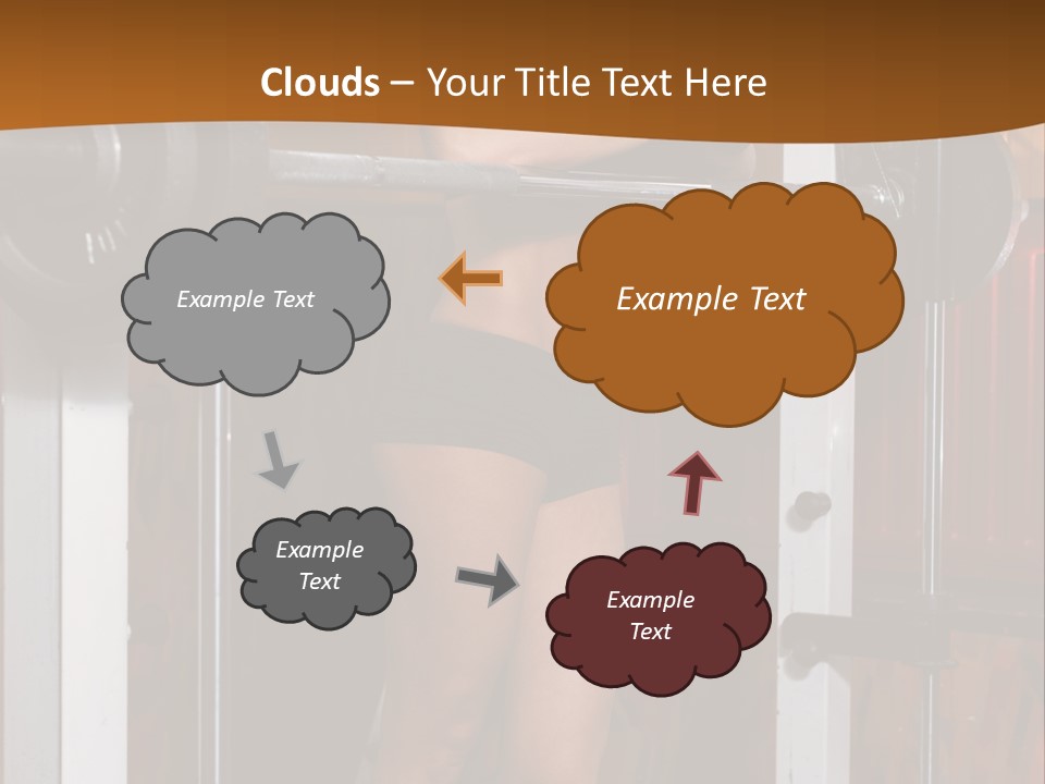 Healthy Sportswoman Bottle PowerPoint Template