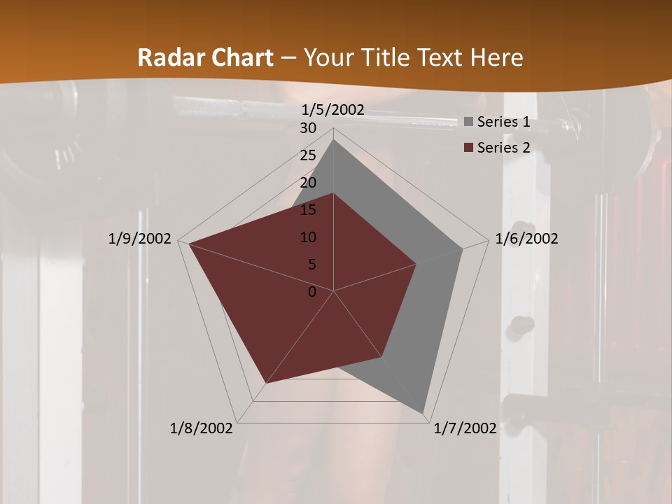 Healthy Sportswoman Bottle PowerPoint Template