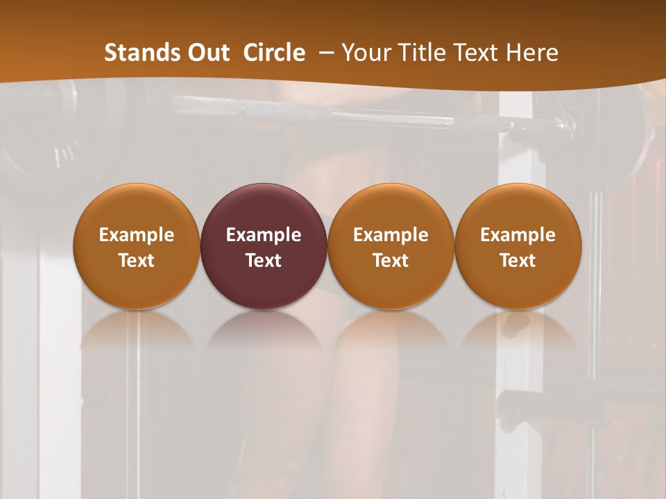 Healthy Sportswoman Bottle PowerPoint Template