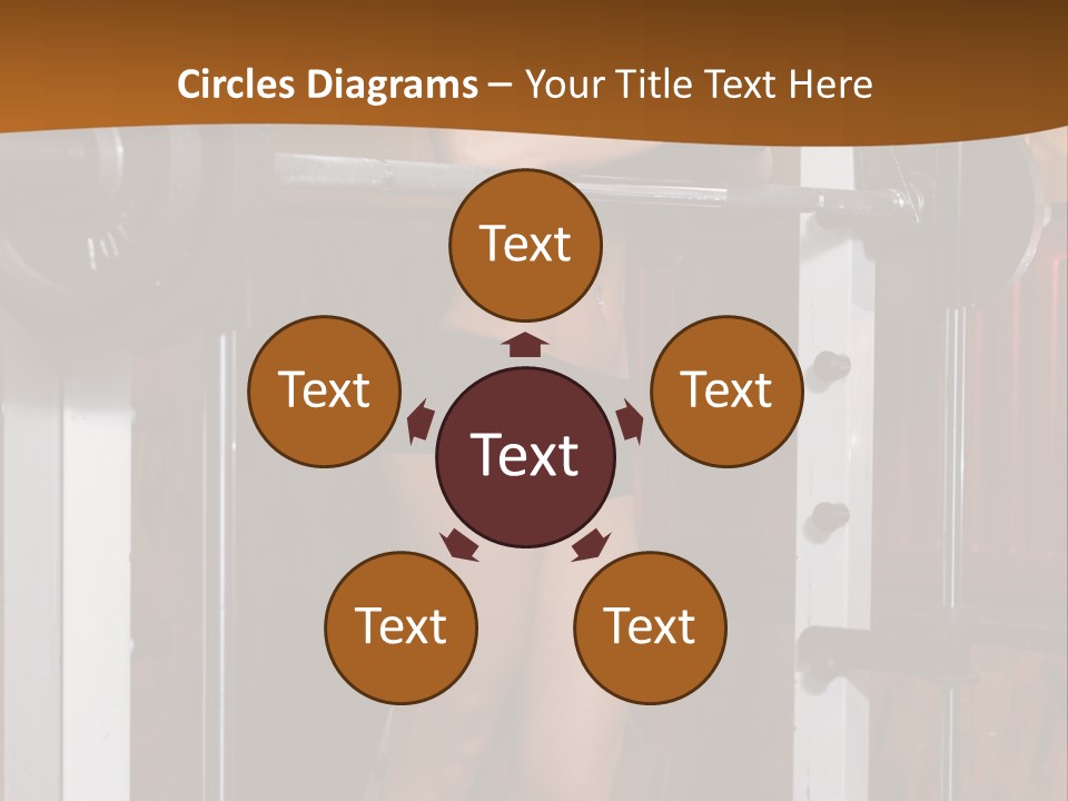 Healthy Sportswoman Bottle PowerPoint Template