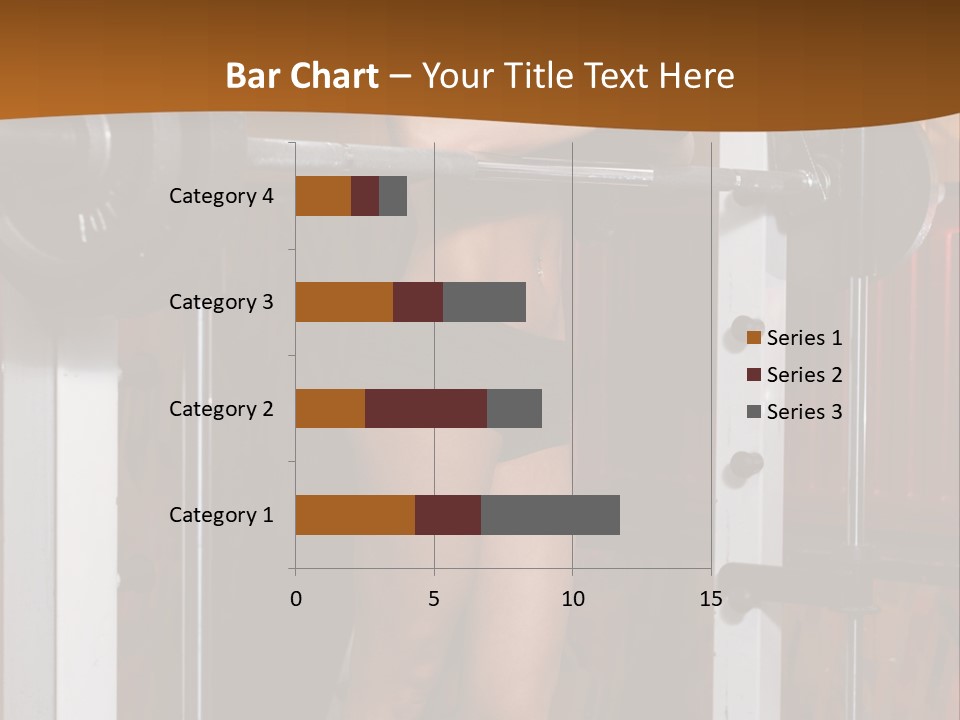 Healthy Sportswoman Bottle PowerPoint Template