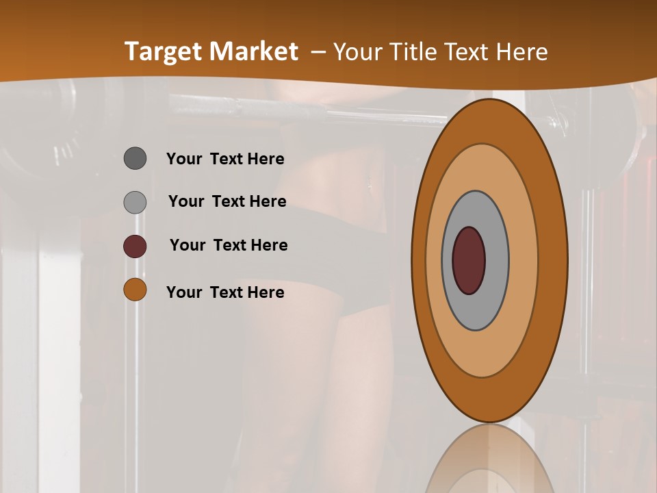 Healthy Sportswoman Bottle PowerPoint Template