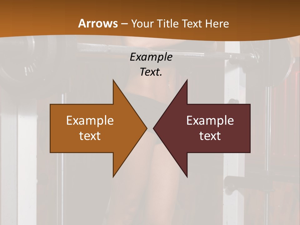 Healthy Sportswoman Bottle PowerPoint Template