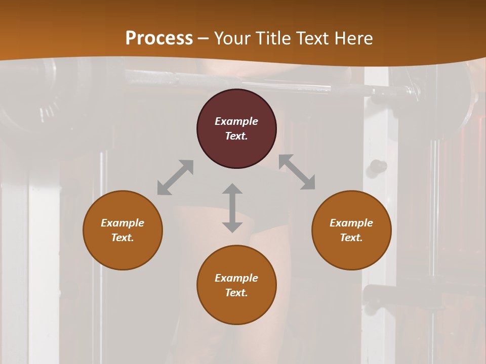 Healthy Sportswoman Bottle PowerPoint Template