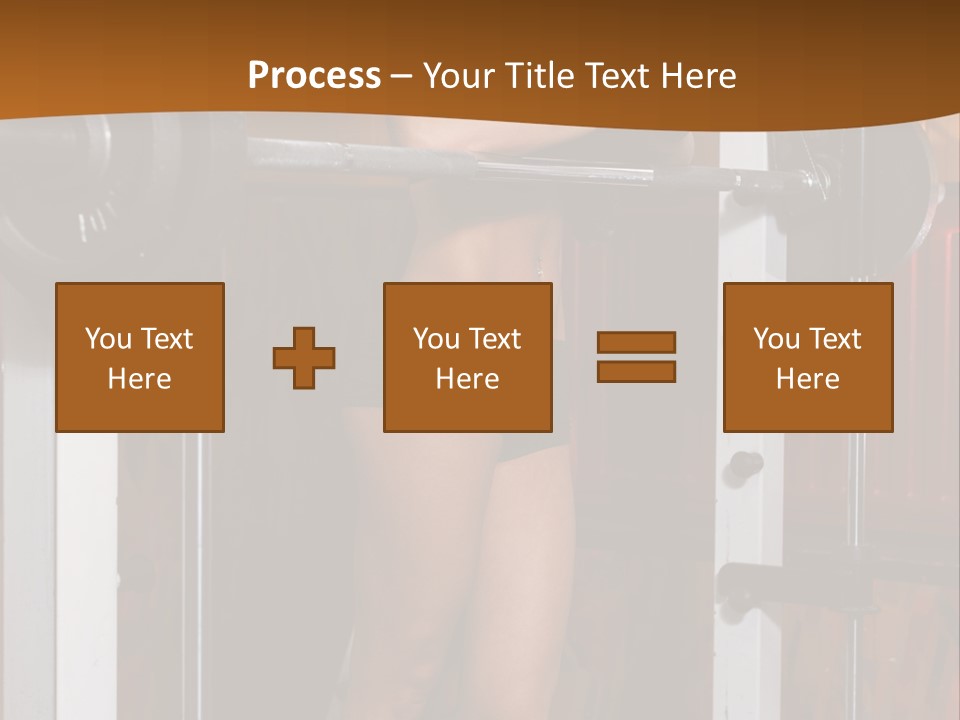 Healthy Sportswoman Bottle PowerPoint Template