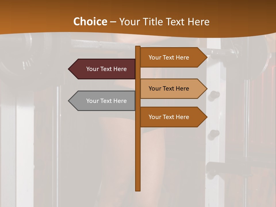 Healthy Sportswoman Bottle PowerPoint Template