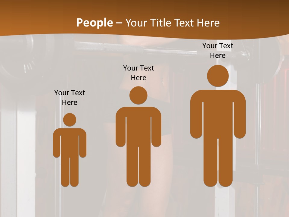 Healthy Sportswoman Bottle PowerPoint Template