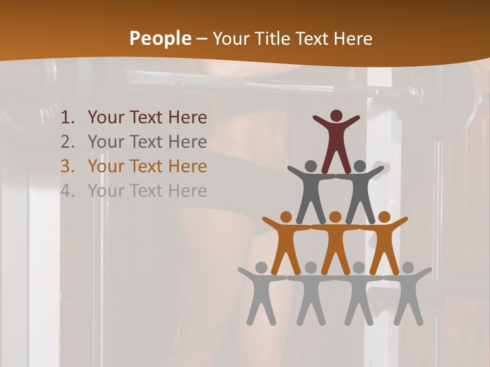 Healthy Sportswoman Bottle PowerPoint Template