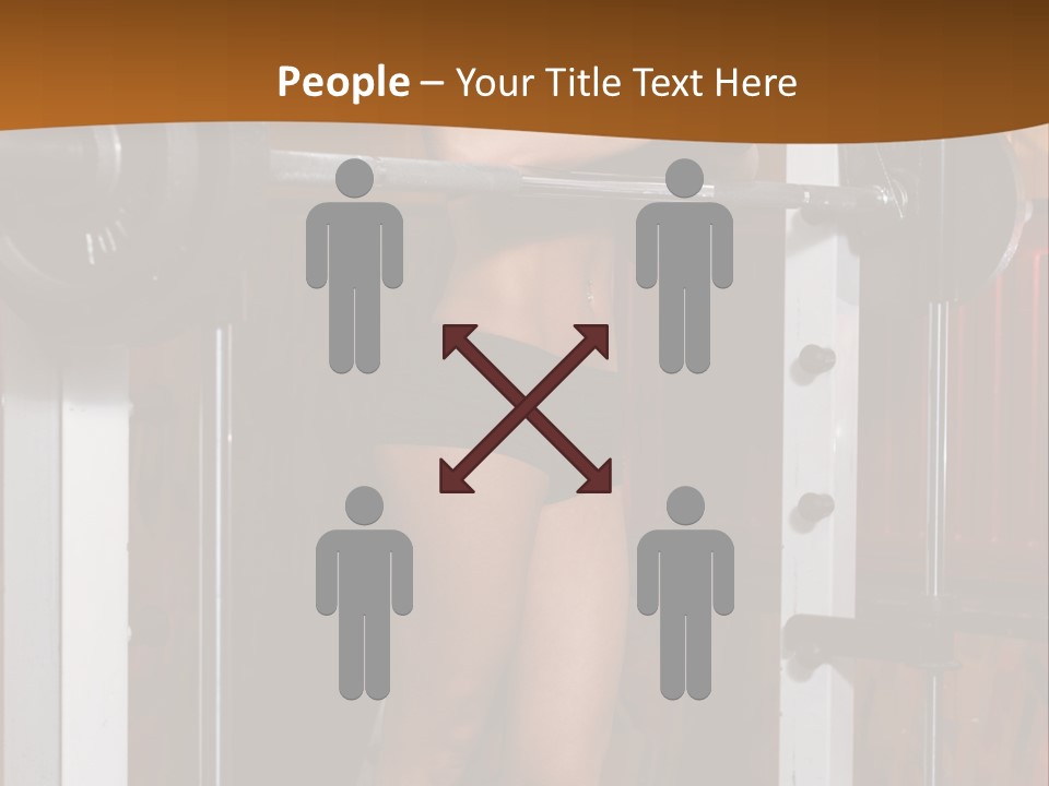 Healthy Sportswoman Bottle PowerPoint Template