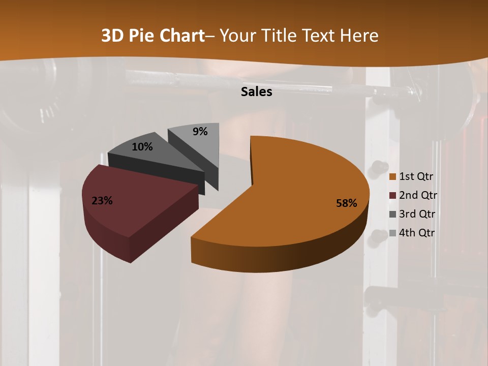 Healthy Sportswoman Bottle PowerPoint Template