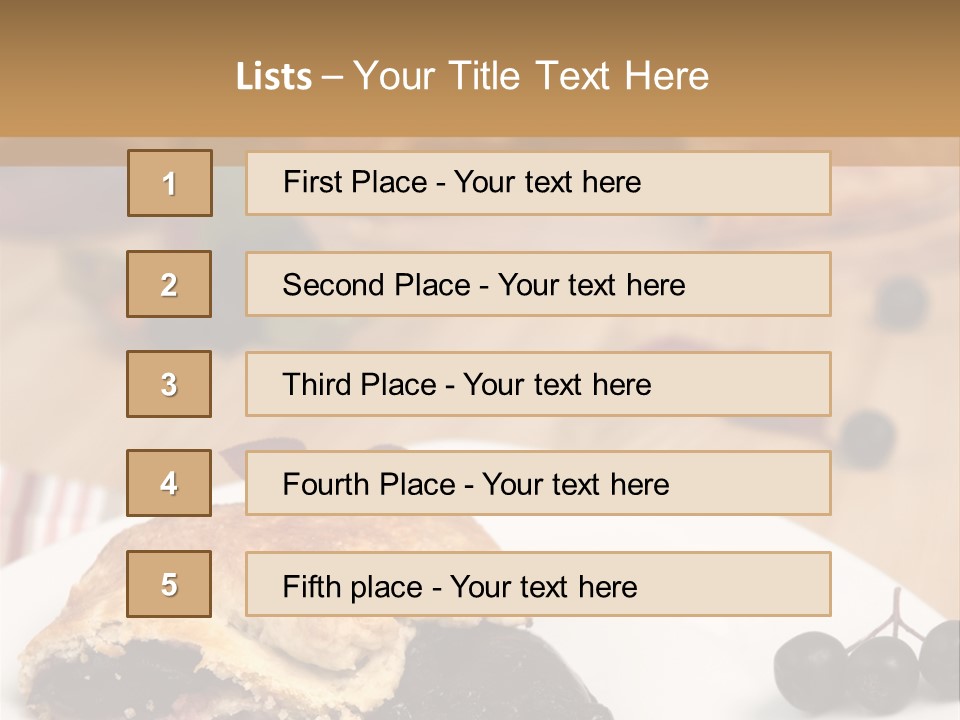 Napkin Table Nobody PowerPoint Template