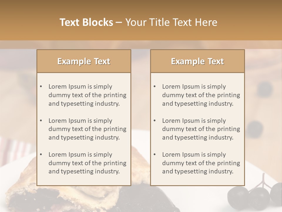 Napkin Table Nobody PowerPoint Template