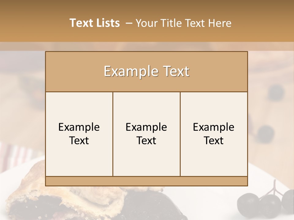 Napkin Table Nobody PowerPoint Template