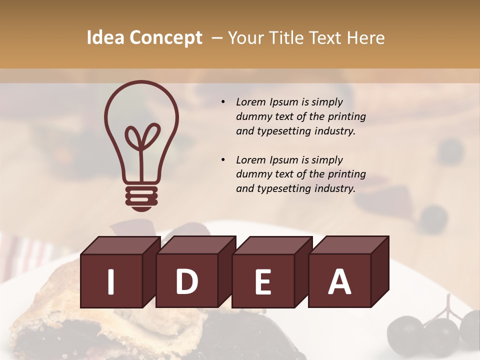Napkin Table Nobody PowerPoint Template