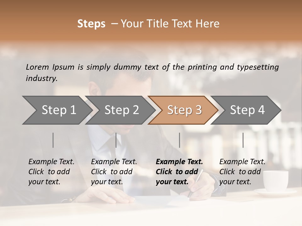 Confident Coffee Human Resources PowerPoint Template