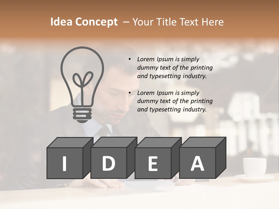 Confident Coffee Human Resources PowerPoint Template