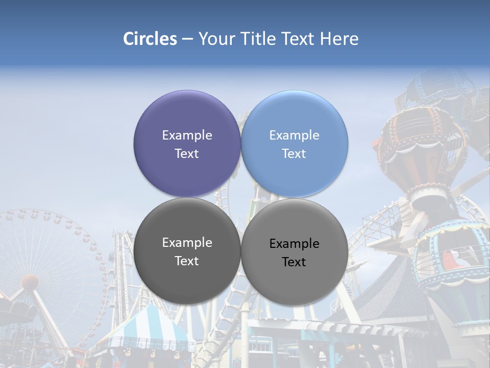 Fashioned Festival Rollercoaster PowerPoint Template