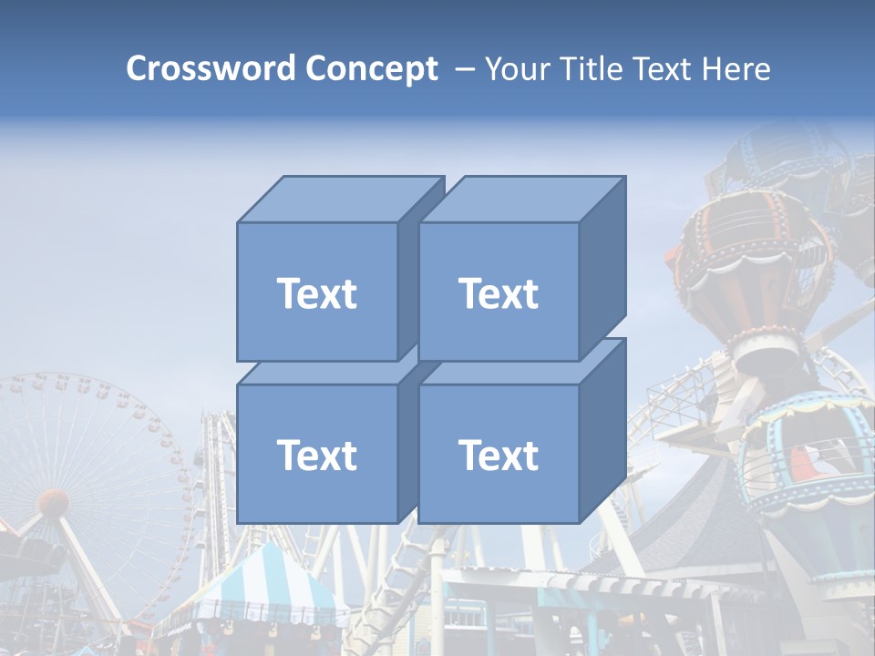 Fashioned Festival Rollercoaster PowerPoint Template