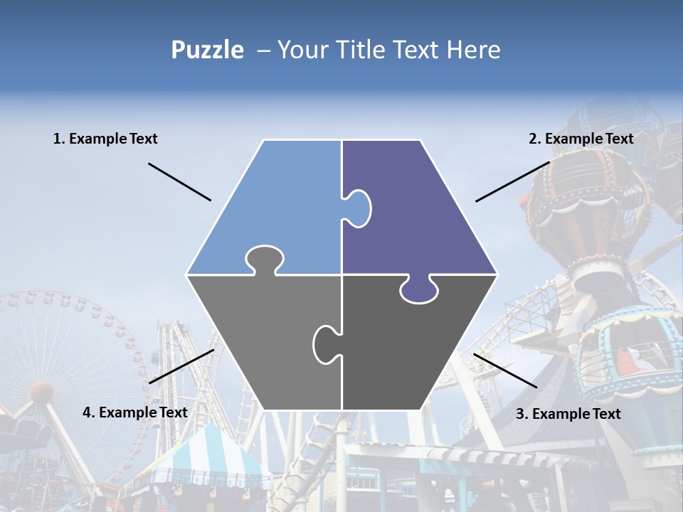 Fashioned Festival Rollercoaster PowerPoint Template