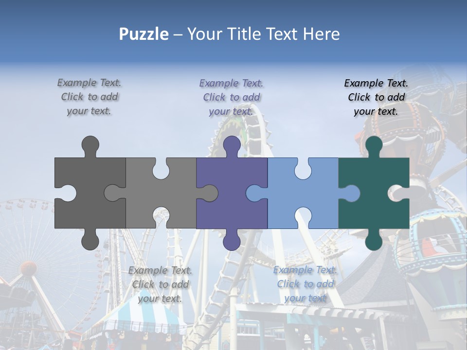 Fashioned Festival Rollercoaster PowerPoint Template