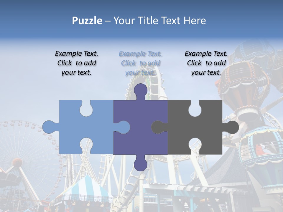 Fashioned Festival Rollercoaster PowerPoint Template