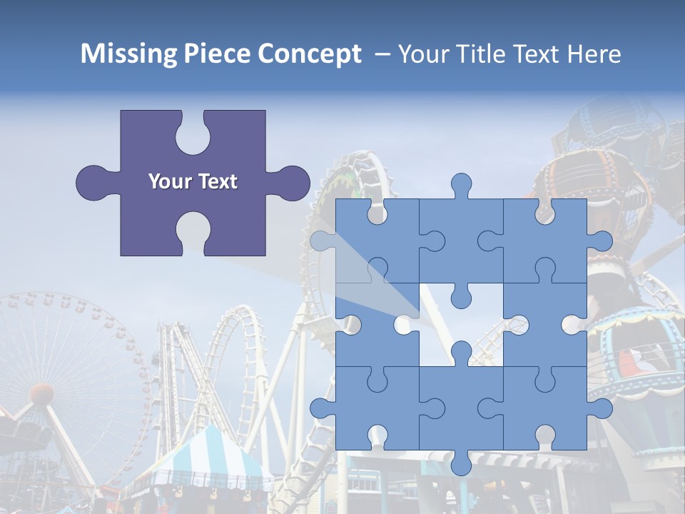 Fashioned Festival Rollercoaster PowerPoint Template