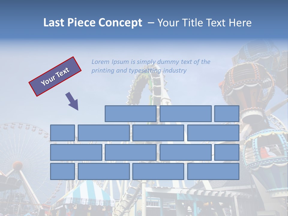 Fashioned Festival Rollercoaster PowerPoint Template