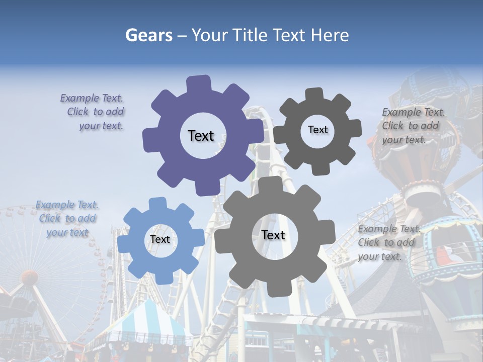 Fashioned Festival Rollercoaster PowerPoint Template
