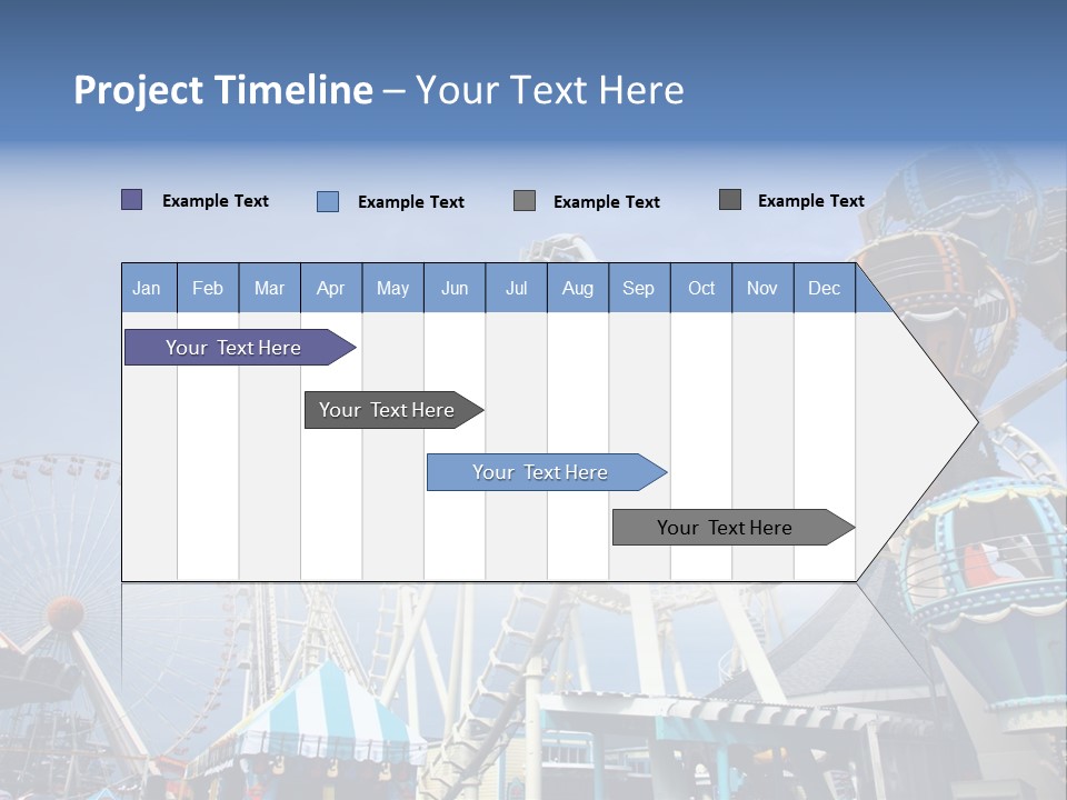 Fashioned Festival Rollercoaster PowerPoint Template