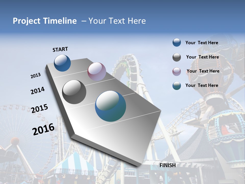 Fashioned Festival Rollercoaster PowerPoint Template