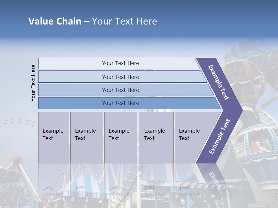Fashioned Festival Rollercoaster PowerPoint Template