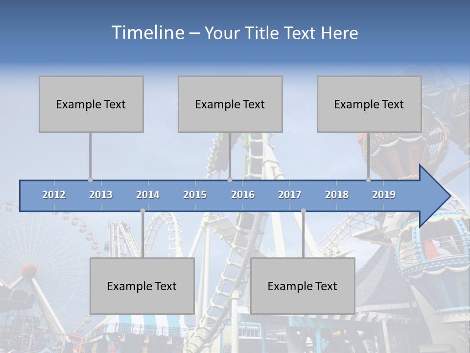Fashioned Festival Rollercoaster PowerPoint Template