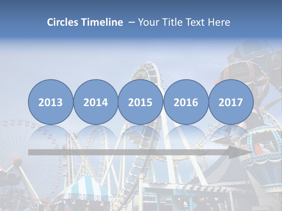 Fashioned Festival Rollercoaster PowerPoint Template