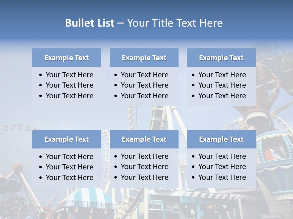 Fashioned Festival Rollercoaster PowerPoint Template