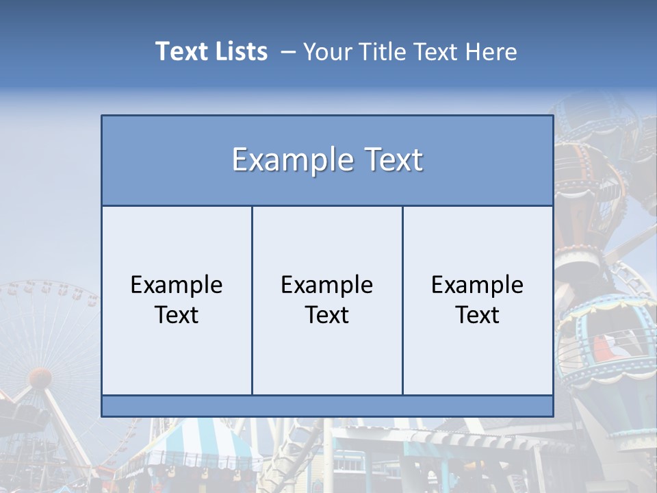 Fashioned Festival Rollercoaster PowerPoint Template