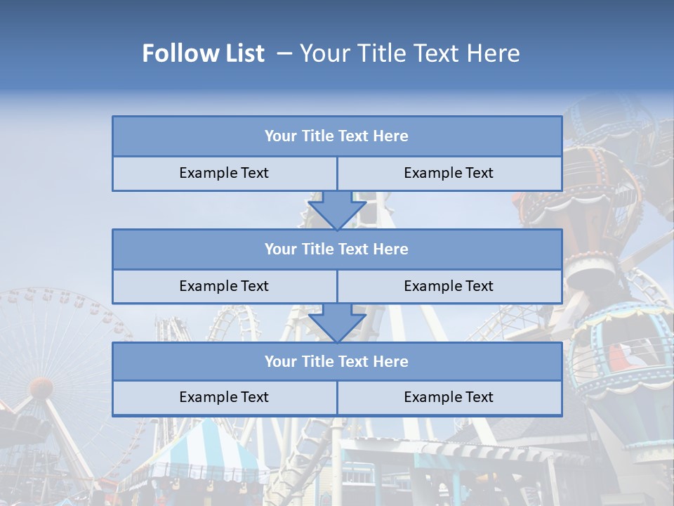 Fashioned Festival Rollercoaster PowerPoint Template