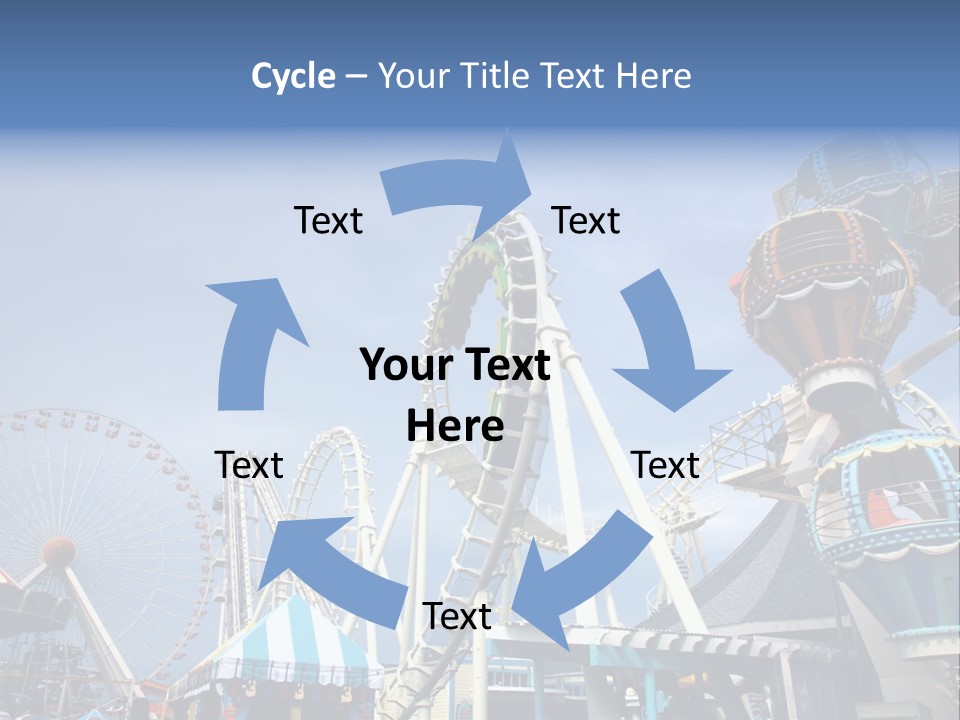 Fashioned Festival Rollercoaster PowerPoint Template