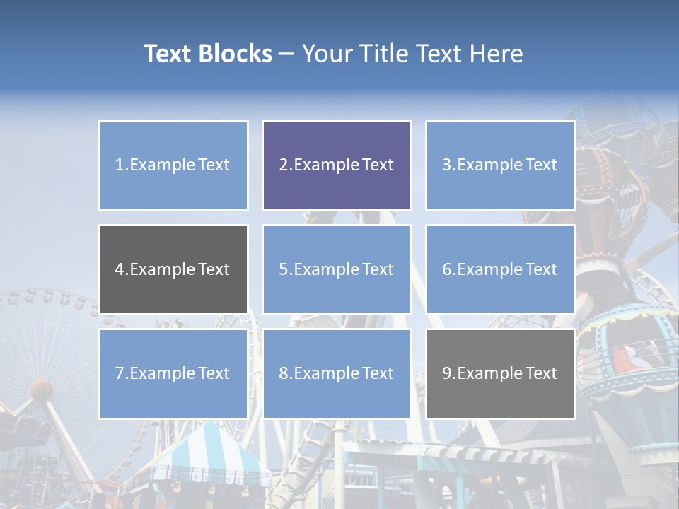 Fashioned Festival Rollercoaster PowerPoint Template