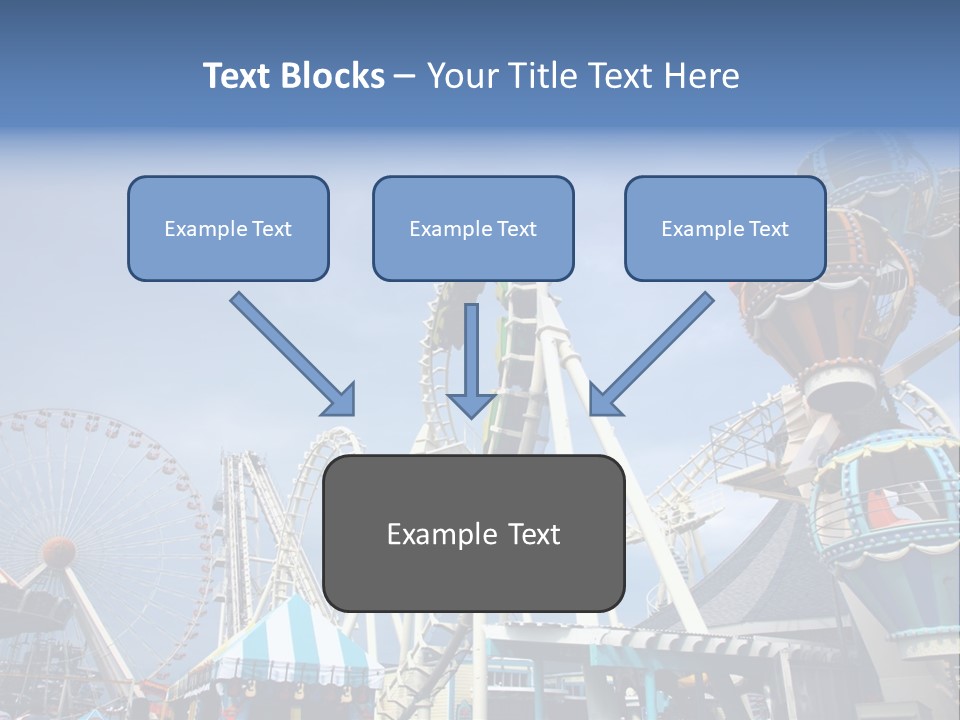 Fashioned Festival Rollercoaster PowerPoint Template