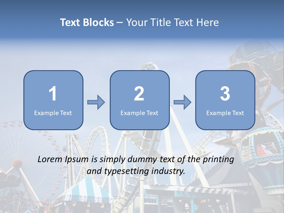 Fashioned Festival Rollercoaster PowerPoint Template