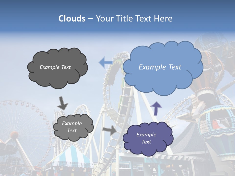 Fashioned Festival Rollercoaster PowerPoint Template