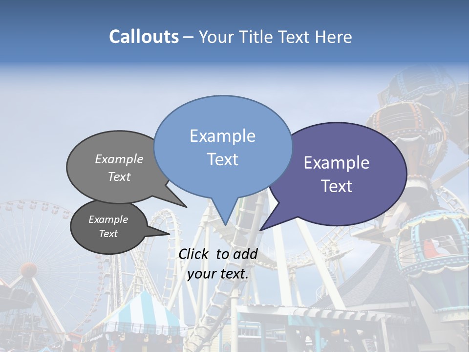 Fashioned Festival Rollercoaster PowerPoint Template