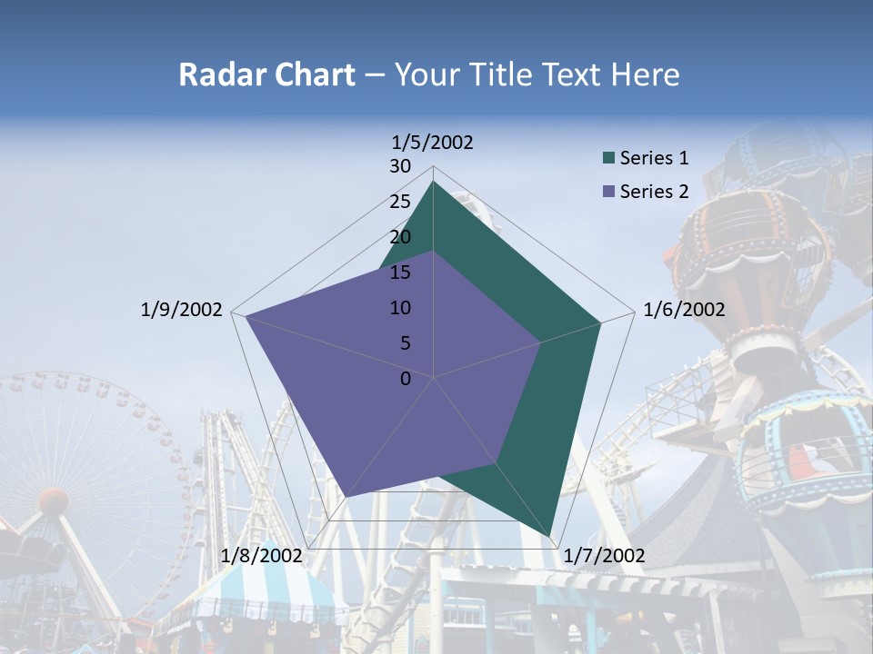 Fashioned Festival Rollercoaster PowerPoint Template