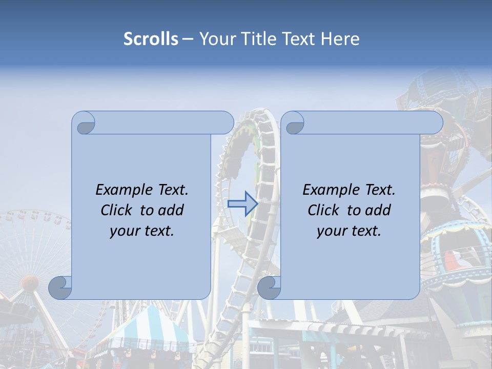 Fashioned Festival Rollercoaster PowerPoint Template
