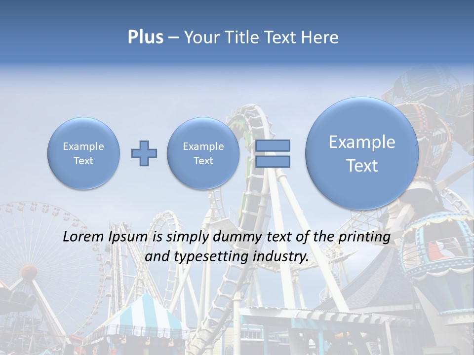 Fashioned Festival Rollercoaster PowerPoint Template