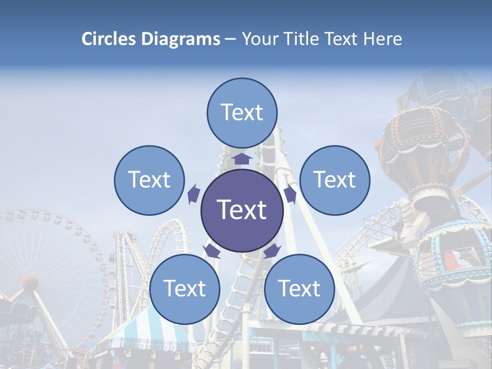 Fashioned Festival Rollercoaster PowerPoint Template