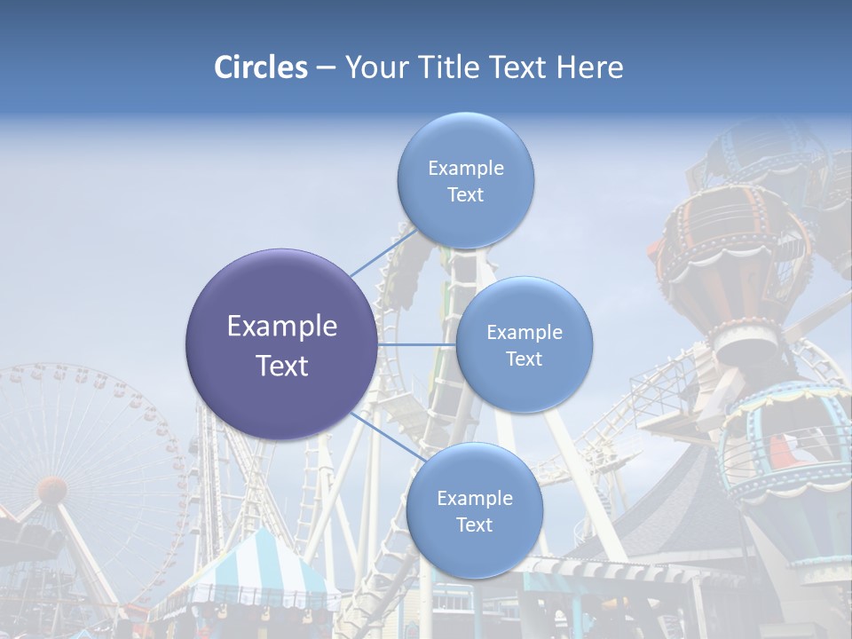 Fashioned Festival Rollercoaster PowerPoint Template