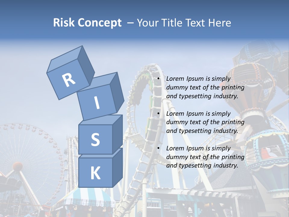 Fashioned Festival Rollercoaster PowerPoint Template