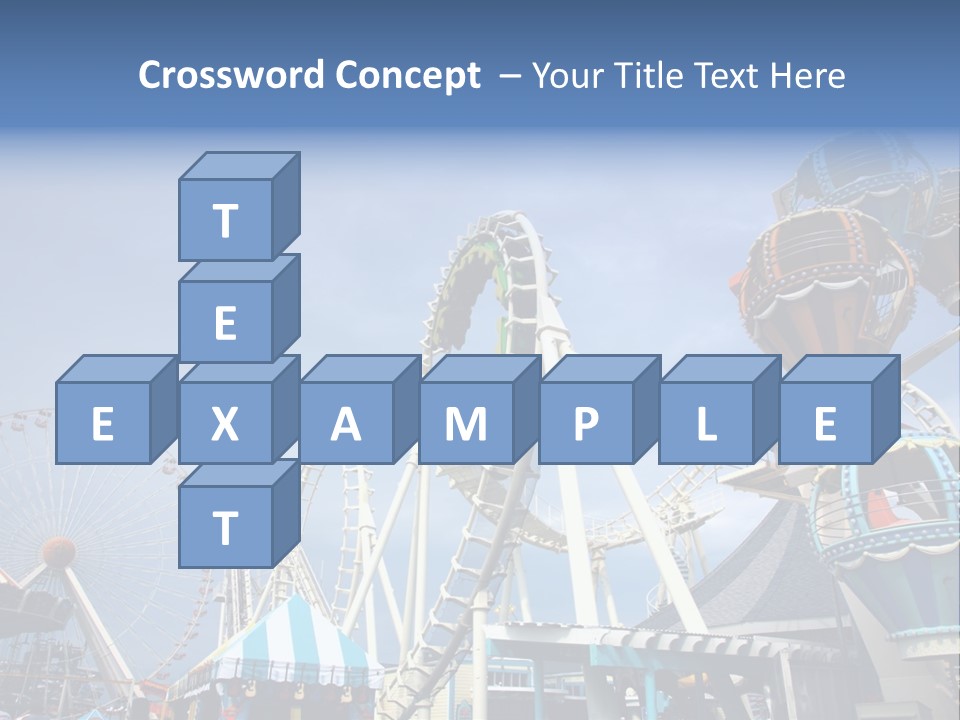 Fashioned Festival Rollercoaster PowerPoint Template